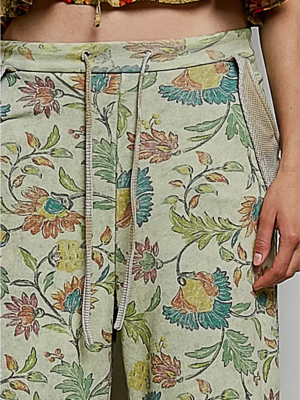 POL Printed French Terry Lounge Drawstring Pants
